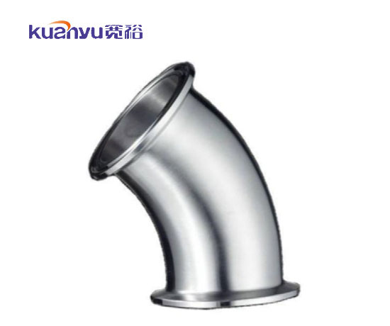 不銹鋼衛生級快裝45°彎頭配圖